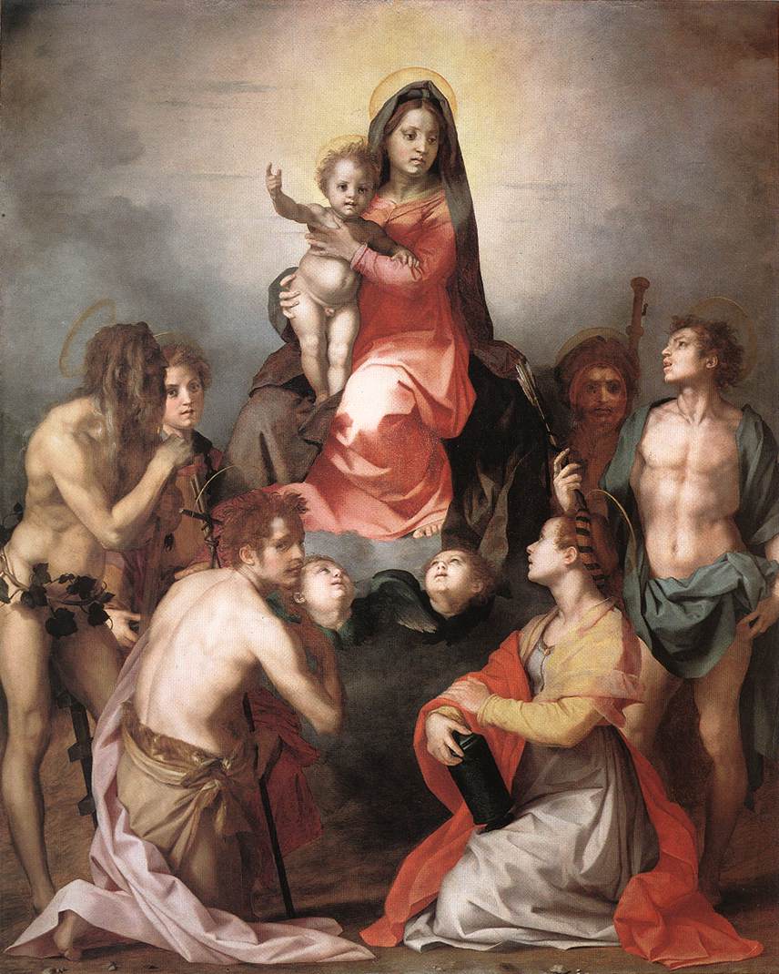 Andrea del Sarto Madonna in Glory and Saints